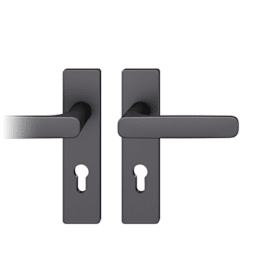 FSB Drückergarnitur 72 1289,KS eck,PZ72/8,DL,TS 39-48,schwarz