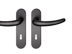 FSB Drückergarnitur 12 1160. KS ov..BB72/8.TS 39-58.ähnl.RAL 9005