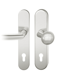 FSB Sicherheits-Wechselgarnitur Langschild oval Aluminium eloxiert ES1 PZ 92 10 mm