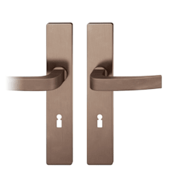 FSB Drückergarnitur 12 1163. LS eck.BB72/8.TS 39-58.d-bronze