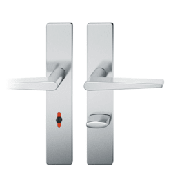 FSB Drückergarnitur 12 1005. LS eck.WC/SS78/8 (8).TS 39-58.ER pol.