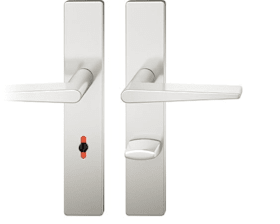 FSB Drückergarnitur 12 1005. LS eck.WC/SS78/8 (8).TS 39-58.ähnl.RAL 9016