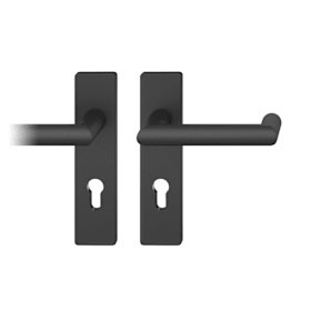 FSB Drückergarnitur 12 1016. KS eck.PZ72/8.sw.TS 39-58