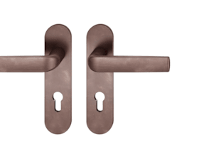 FSB ASL Drückergarnitur 8 PZ 72 KURZSCH OV TS39-58 BR PATIN (0 12 1267 00710 7625)