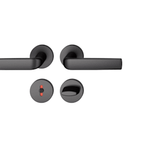 FSB Drückergarnitur 12 1267,rd.,WC/SS,8(8),ähnl.RAL 9005,TS 39-58