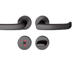 FSB Drückergarnitur 12 1045,rd.,WC/SS,8(8),ähnl.RAL 9005,TS 39-58