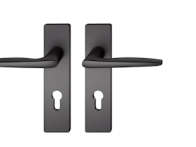 FSB Drückergarnitur 12 1058. KS eck.PZ72/8.TS 39-58.ähnl.RAL 9005