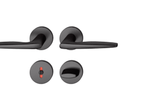 FSB Drückergarnitur 12 1058,rd.,WC/SS,8(8),ähnl.RAL 9005,TS 39-58