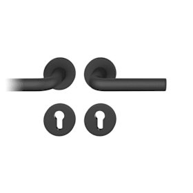FSB Drückergarnitur Rosette PZ 8 mm schwarz TS 39-58 Aluminium