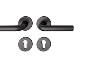 FSB Drückergarnitur 12 1075,rd.,PZ,8,ähnl.RAL 9005,TS 39-58