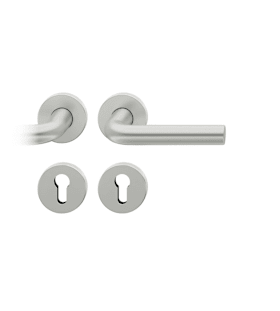 FSB Drückergarnitur 12 1075,rd.,PZ,8,ähnl.RAL 9016,TS 39-58