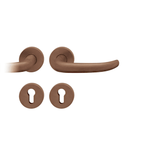 FSB FS Drückergarnitur 79 1053,rd.,PZ,9,DR,h-bronze,TS 39-48