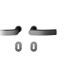 FSB Drückergarnitur 15 1015,rd.,BB,8,ähnl.RAL 9005,TS 39-48,o.No.