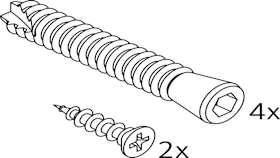 SCHRAUBENSATZ IN EV1-OPTIK CYANIDISCH GALVAN VERZ (H-01481-00-0-1)