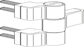 TÜRBAND GU A 316 3D 63 FV WEIß (H-01773-00-0-7)