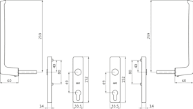 K-17400-00-0-5 | Drehgriff | Krt. HS-Griff Dirig. beids. m. No. m.PZ