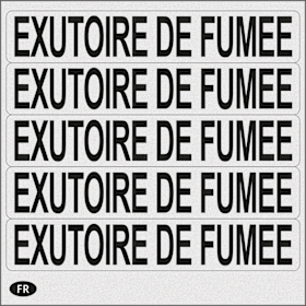 K-19015-02-0-0 | Aufkleber | Aufkleber Rauchabzug FR  (25 St.)