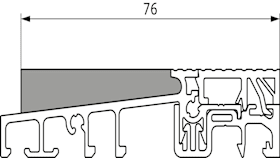 AUSGLEICHPROFIL HAP6 HOLZ AD 2,0M GRAU GRAU (P-02064-20-0-1)