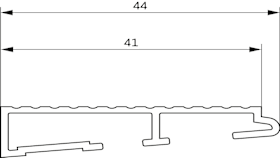 AUSGLEICHSPROFIL HAP 13 2,00 M GRAU (P-02171-20-0-1)
