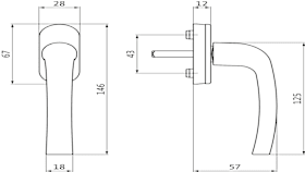 U-71970-38-0-5 | Drehgriff | DREHGRIFF SOPRANO-F/SP N10