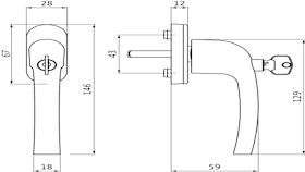U-71987-33-0-5 | Drehgriff | DREHGRIFF SOPRANO F/Z