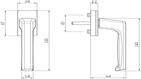 6-28072-25-0-7 | Drehgriff | Drehgriff DIRIGENT-F N10