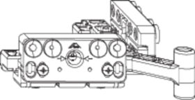 ROTO Bohrlehre NT, für Eckband K3/100, Stahl