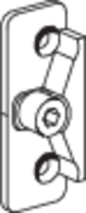 ROTO Drehkipp-Niveauschaltsperre, mit Bohrzapfen,  NT,  Eurofalz 30,  Rahmenteil