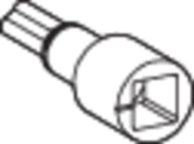 ROTO Drehkipp-Adapt.,  für Schlagleistengetriebe,  NT,  DIN Links-Rechts,  zum Einstecken