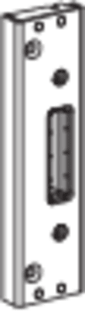 ROTO Profilschließblech, 35x132x22 ktg, silberfarben