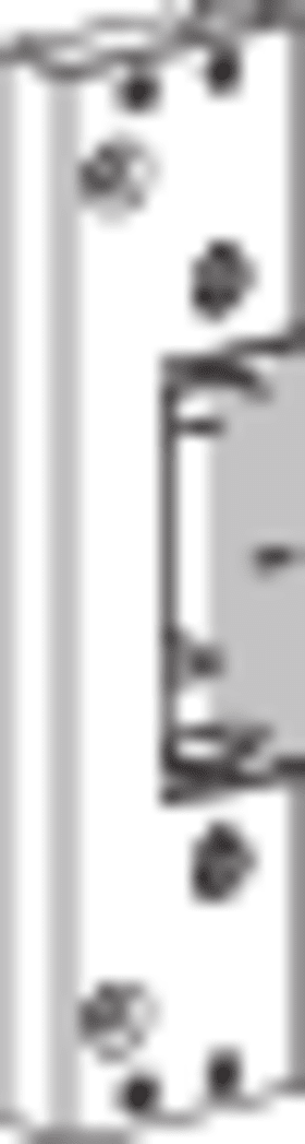 ROTO Profilschließblech AS271, 29x132x19, 5 ktg, silberfarben