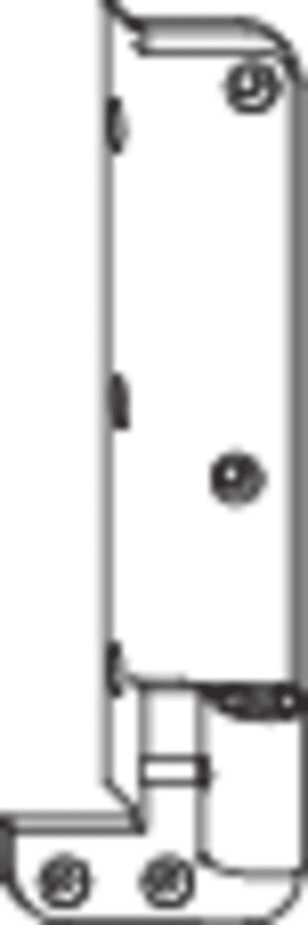 DK-Ecklager, DIN Rechts, NT PowerHinge, Stahl, verzinkt