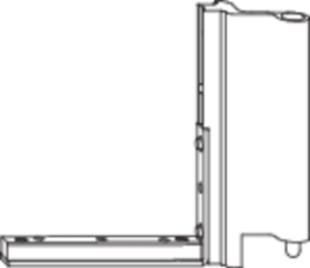 ROTO Falzeckband,  NT PowerHinge,  verstellbar,  DIN Links,  Stahl,  verzinkt
