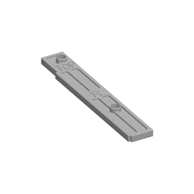 ROTO DK-Unterleg.pl.,  für Falzeckband E5,  3mm,  NT,  DIN Links-Rechts,  zum Anschrauben