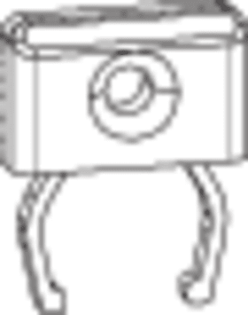 ROTO OT-Stulp-Endkappe,  Kunststoff,  zum Aufstecken,  silber matt