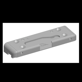 ROTO Schiebefenster-Spaltlüfter,  Patio Alversa,  Typ 14,  DIN Rechts,  zum Anschrauben