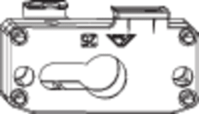 ROTO Drehkipp-Getriebeschlosskasten,  für Getriebestulp, D 40mm,  NX,  Stahl RotoSil