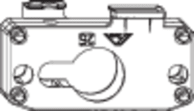 Drehkipp-Getriebeschlosskasten, für Getriebestulp,D 40mm, NX, Stahl RotoSil