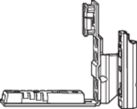 Falzeckband, NT/NX, A, DIN Links, Stahl, verkehrsweiß