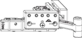 Drehflügel-Bohrlehre, für Überschlagband, NX, DIN Links-Rechts