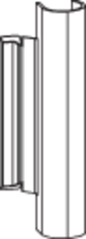 DK-Abdeckkappe, Axerband P, NX, z.Aufsteck., DIN Links-Rechts, Kunststoff, R04.3