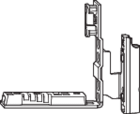 Falzeckband, NX, T, DIN Rechts, Stahl, titanfarbig