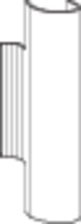 ROTO DK-Abd.k.,  Axerbd.T,  NX,  zum Aufstecken,  DIN Links-Rechts,  Kunststoff,  cremeweiß