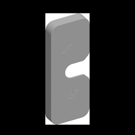 Schiebef.-Abd.k., für Schließer Mittelbruch, DIN Links-Rechts, mittelbronze, br.