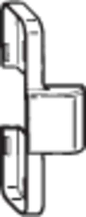 ROTO Abdeckkappe NT, Mittelschließer K, Kunststoff