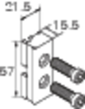 ROTO Verstärkungsplatte DoorLine 80ATB, 57x15, 5, verzinkt