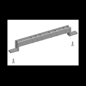 ROTO Schiebefenster-Unterlegplatte,  für Tandem-Laufwagen,  InlineSliding,  silber