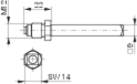 ROTO FS Rollenwechselstift, 9x80mm,TS 69-75 verzinkt