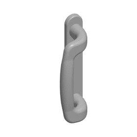 Roto Fenstergriff InlineSliding,UG,7mm,m.Logo,silberfarben