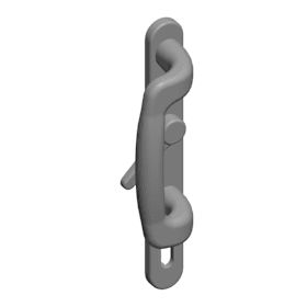 Roto Fenstergriff InlineSliding,abschl.,PZ,7mm,m.Logo,silberfarben